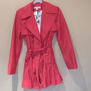 Via Spiga Pink Trench Coat. Small.